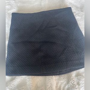 Mango black quilted skirt